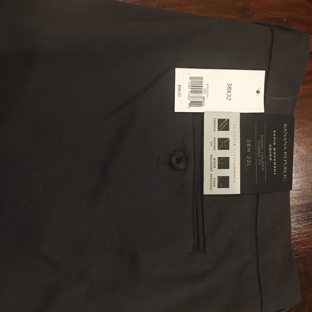 NWT Banana Republic Rapid Movement Chino 38x32